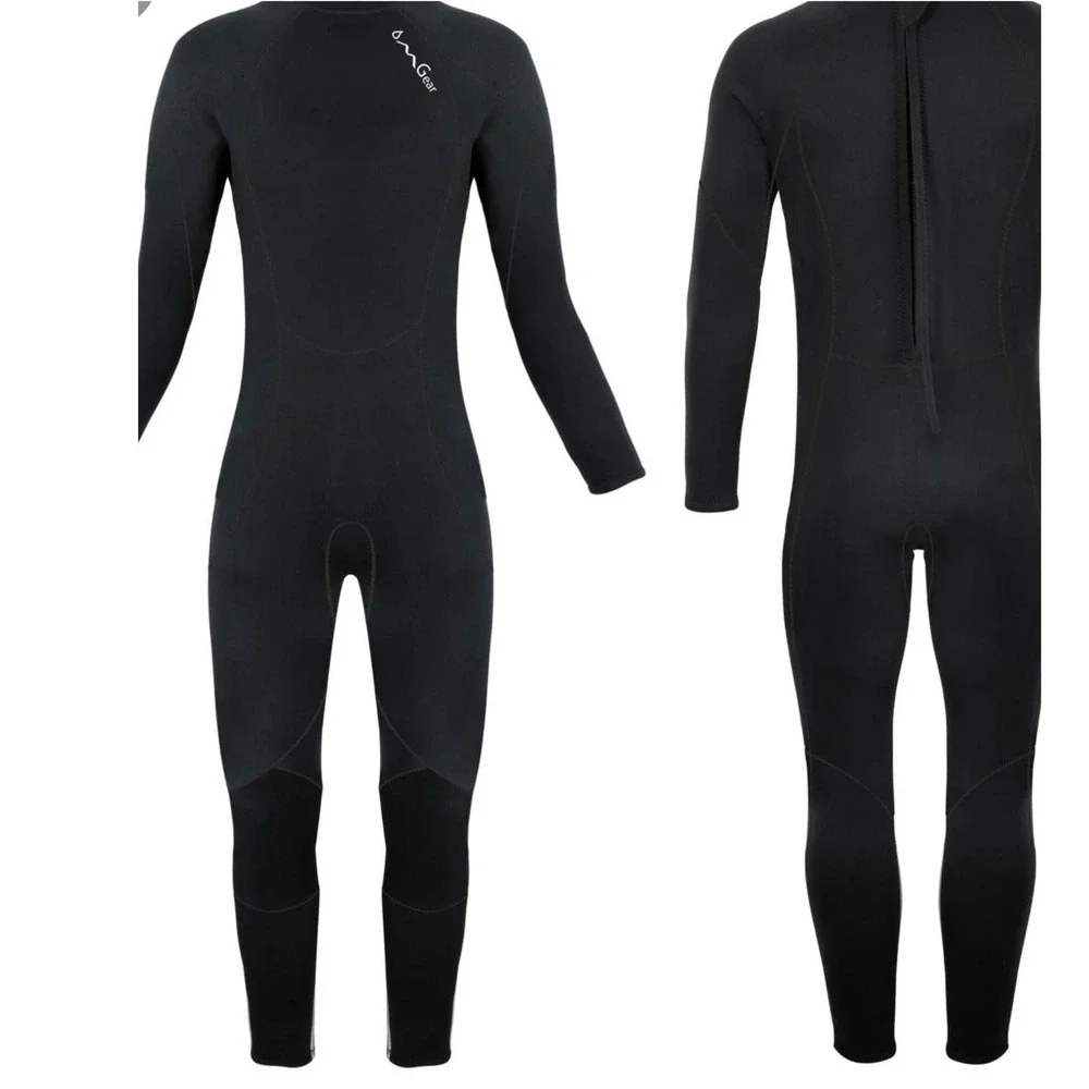 OMGear Kids 12 Wetsuit 3mm Neoprene Full Body Youth Surf Scuba Diving Suit Black